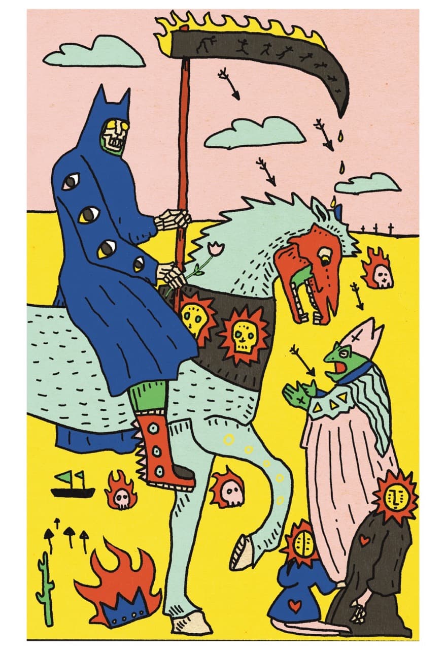 Print titled tarot.Death by rabentinte